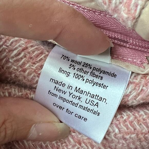 Rachel Comey Bell Short in Light Pink Tweed Chevron Size 6 - Picture 9 of 10